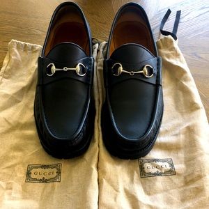 Men’s Gucci Horsebit Black Leather Loafers